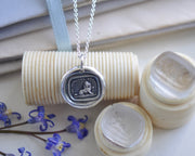 lion wax seal necklace
