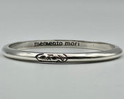 memento mori skull bangle bracelet