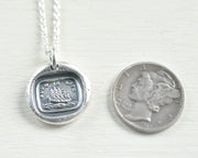 ship wax seal pendant