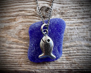 swimming fish necklace pendant - yummy fish jewelry