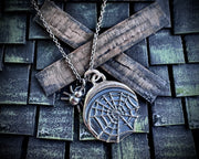 spider web wax seal necklace - interesting wax seal jewelry