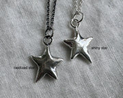 moon and star necklace pendant - celestial jewelry