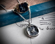 frog prince pendant - frog princess - wax seal jewelry