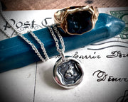 frog prince pendant - frog princess - wax seal jewelry