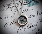 elephant wax seal necklace - believe in yourself - wax seal jewelry