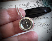 dragon wax seal necklace - wax seal jewelry