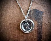 dragon wax seal necklace - wax seal jewelry
