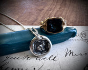 frog prince pendant - frog princess - wax seal jewelry