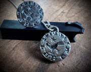 medieval crow intaglio wax seal pendant - rustic wax seal jewelry