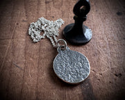 medieval crow intaglio wax seal pendant - rustic wax seal jewelry