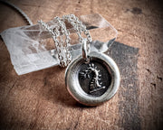dragon wax seal necklace - wax seal jewelry