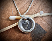 dragon wax seal necklace - wax seal jewelry