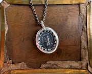 witch wax seal necklace