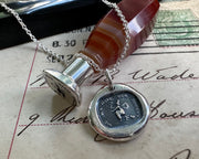 witch wax seal necklace