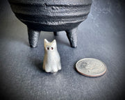 ghosts in the house - Clara the cat ghost - magnetic haunted home decor