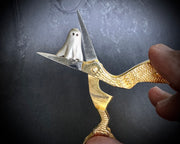 ghosts in the house - Felicia the ghost - magnetic haunted home decor