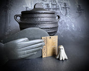 ghosts in the house - Felicia the ghost - magnetic haunted home decor