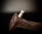 ghosts in the house - Clara the cat ghost - magnetic haunted home decor