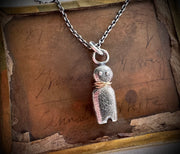 poppet doll necklace pendant ...  doll jewelry talisman