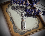 poppet doll necklace pendant ...  doll jewelry talisman
