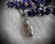 poppet doll necklace pendant ...  doll jewelry talisman
