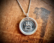 griffin wax seal necklace - FORWARD - wax seal jewelry