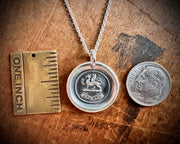 griffin wax seal necklace - FORWARD - wax seal jewelry