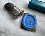 Cupid fob seal L'AMOUR ME FORCE - antique fob desk wax seal