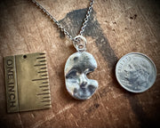 doll face necklace pendant - sterling silver Frozen Charlotte doll