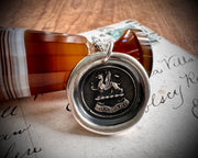 griffin wax seal necklace - FORWARD - impressed wax seal jewelry