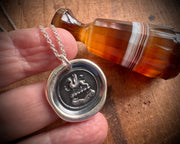 griffin wax seal necklace - FORWARD - impressed wax seal jewelry