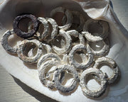 rusty old split lock washer link bracelet ... rustic silver hardware jewelry