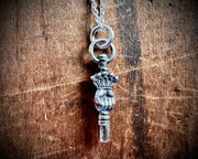 Victorian hand watch key charm