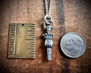 Victorian hand watch key charm