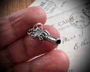 Victorian hand watch key charm