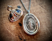 custom for S - devil and cupid wax seal necklace - LE DIABLE EMPORTE