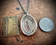 custom for S - devil and cupid wax seal necklace - LE DIABLE EMPORTE