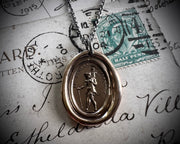 custom for S - devil and cupid wax seal necklace - LE DIABLE EMPORTE