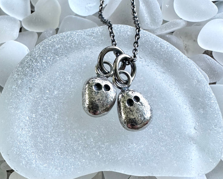 No Feet Ghost Glass Dome Necklace