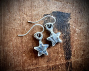 star earrings - rustic celestial jewelry