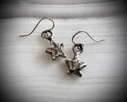 star earrings - rustic celestial jewelry