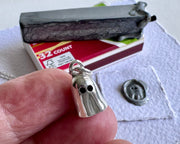 impressionable Isabella ghost pendant - ghost wax seal jewelry
