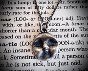 full moon necklace pendant - goddess Luna moon jewelry