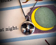 full moon necklace pendant - goddess Luna moon jewelry