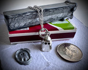 impressionable Isabella ghost pendant - ghost wax seal jewelry
