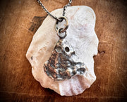 oyster shell ghost necklace pendant