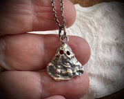 oyster shell ghost necklace pendant
