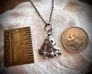 oyster shell ghost necklace pendant