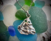 oyster shell ghost necklace pendant