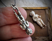 discombobulated Charlotte doll necklace pendant - Frozen Charlotte
